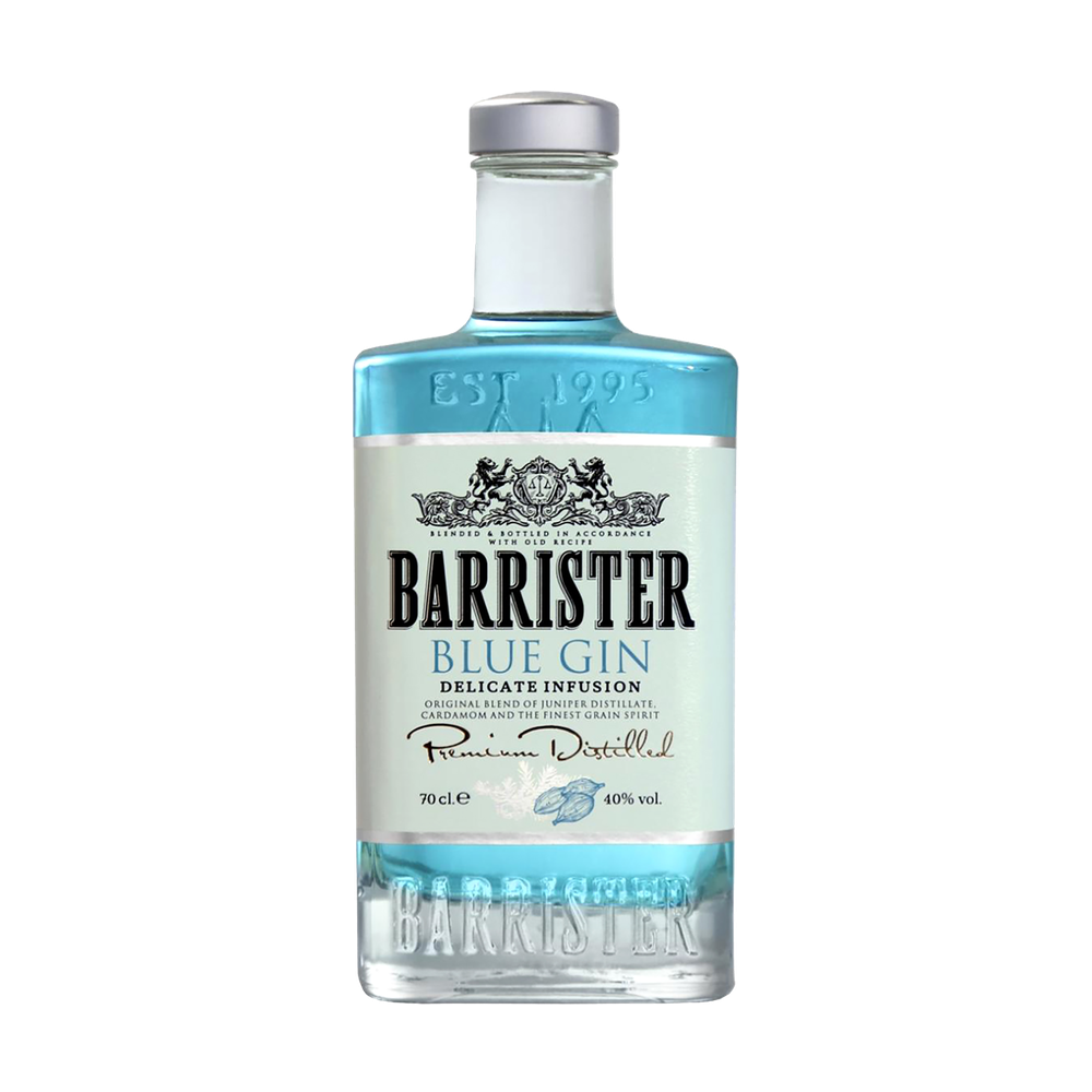 Barrister Blue Gin, 0,7 л — ароматизированный джин