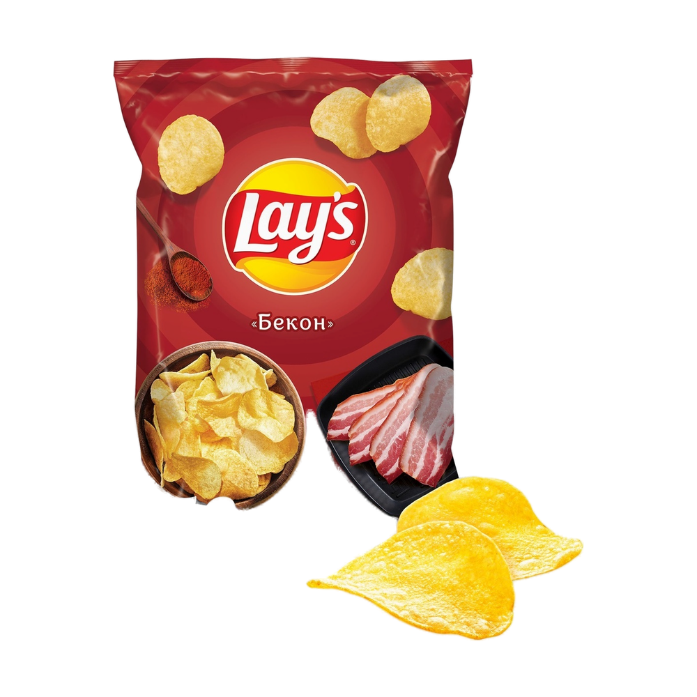 Lay’s Бекон, 150 г — картофельные чипсы